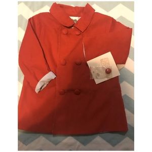 True 18 month Pea coat. Red cord NWT